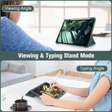 Darrahopens Electronics > Computer Accessories iPad Pro 11 Inch 2020-2022 Soft Tpu Smart Premium Case Auto Sleep Wake Stand Clear Cover Pencil holder Dark Green