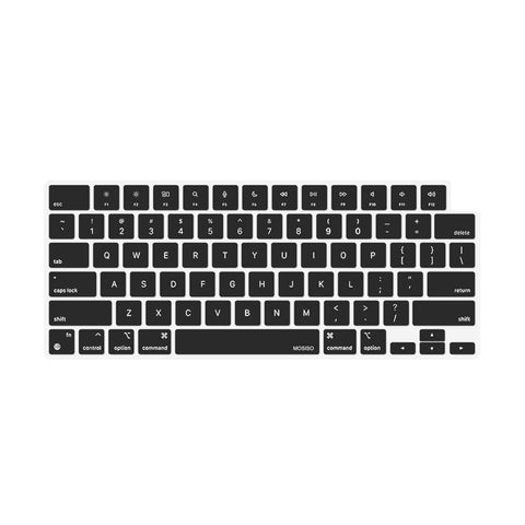 Darrahopens Electronics > Computer Accessories Keyboard Cover Skin For MacBook Air Pro 13 13.6 14 15.3 16 A2442 A2779 A2485 A2780 A2681 A2941 M1 M2 2021 to 2023 Black