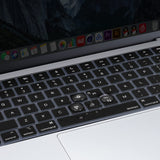 Darrahopens Electronics > Computer Accessories Keyboard Cover Skin For MacBook Air Pro 13 13.6 14 15.3 16 A2442 A2779 A2485 A2780 A2681 A2941 M1 M2 2021 to 2023 Black