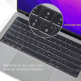 Darrahopens Electronics > Computer Accessories Keyboard Cover Skin For MacBook Air Pro 13 13.6 14 15.3 16 A2442 A2779 A2485 A2780 A2681 A2941 M1 M2 2021 to 2023 Clear