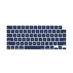 Darrahopens Electronics > Computer Accessories Keyboard Cover Skin For MacBook Air Pro 13 13.6 14 15.3 16 A2442 A2779 A2485 A2780 A2681 A2941 M1 M2 2021 to 2023 Navy Blue