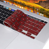 Darrahopens Electronics > Computer Accessories Keyboard Cover Skin For MacBook Pro 13 Pro 16 A2338 A2289 A2251 A2141 M1 M2 2020 to 2023 Wine Red