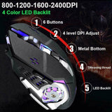 Darrahopens Electronics > Computer Accessories > Keyboards & Accessories 104 Keys Wireless Gaming Keyboard Mouse Set+Mouse Pad, RGB LED Backlit PC/Laptop Black-RGB