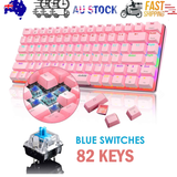 Darrahopens Electronics > Computer Accessories > Keyboards & Accessories AK33 82 keys Compact Gaming Mechanical Keyboard with Anti-ghosting Keys for Game