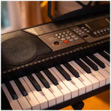Darrahopens Electronics > Computer Accessories > Keyboards & Accessories Black Digital Portable Keyboard Pack With Headphones, Stool, 61 Keys, 255 Voices, Adjustable Height Stand In Australia - Darrahopens