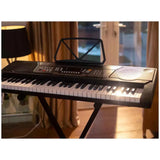 Darrahopens Electronics > Computer Accessories > Keyboards & Accessories Black Digital Portable Keyboard Pack With Headphones, Stool, 61 Keys, 255 Voices, Adjustable Height Stand In Australia - Darrahopens