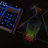 Darrahopens Electronics > Computer Accessories > Keyboards & Accessories Laser RGB Lightweight Gaming Mouse - Black