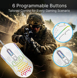 Darrahopens Electronics > Computer Accessories > Keyboards & Accessories Laser RGB Lightweight Gaming Mouse White