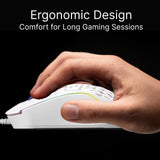 Darrahopens Electronics > Computer Accessories > Keyboards & Accessories Laser RGB Lightweight Gaming Mouse White