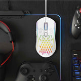 Darrahopens Electronics > Computer Accessories > Keyboards & Accessories Laser RGB Lightweight Gaming Mouse White
