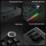 Darrahopens Electronics > Computer Accessories > Keyboards & Accessories SOLAKAKA Ki99 Pro 99-Key Gasket Mechanical Keyboard Tri-Mode Hot-Swap Knob In Australia - Darrahopens