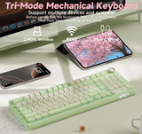 Darrahopens Electronics > Computer Accessories > Keyboards & Accessories SOLAKAKA Ki99 Pro 99-Key Gasket Mechanical Keyboard Tri-Mode Hot-Swap Knob In Australia - Darrahopens