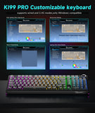 Darrahopens Electronics > Computer Accessories > Keyboards & Accessories SOLAKAKA Ki99 Pro 99-Key Gasket Mechanical Keyboard Tri-Mode Hot-Swap Knob In Australia - Darrahopens