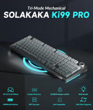 Darrahopens Electronics > Computer Accessories > Keyboards & Accessories SOLAKAKA Ki99 Pro 99-Key Gasket Mechanical Keyboard Tri-Mode Hot-Swap Knob In Australia - Darrahopens