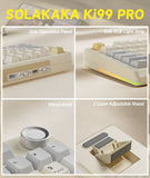 Darrahopens Electronics > Computer Accessories > Keyboards & Accessories SOLAKAKA Ki99 Pro 99-Key Gasket Mechanical Keyboard Tri-Mode Hot-Swap Knob In Australia - Darrahopens