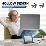 Darrahopens Electronics > Computer Accessories > Laptop Stands 7-in-1 Laptop Stand Docking Station Ergonomic Laptop Riser 360 Rotatable - PD Charging HDMI USB-C and USB-A 3.0 Ports for MacBook M1/M2/M3 HP ASUS DELL