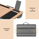 Darrahopens Electronics > Computer Accessories > Laptop Stands Artiss Lap Desk Laptop Desks Portable w/ Wrist-rest Phone Slot Mouse Pad 55CM