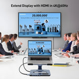 Darrahopens Electronics > Computer Accessories > Laptop Stands BENFEI 000366GY Laptop Stand with USB C Hub, Multi Function With USB and KVM Switch and 15W Wireless Charger