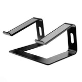 Darrahopens Electronics > Computer Accessories > Laptop Stands Ergonomic Aluminum Laptop Stand - Removable & Height Adjustable - Suitable for 10-14 inch Notebooks - Black