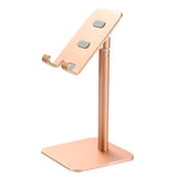 Darrahopens Electronics > Computer Accessories > Laptop Stands Gold Adjustable Aluminum Alloy Phone and Tablet Stand - Telescopic Desktop Holder for Live Streaming and Hands-Free Use