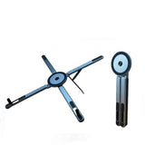 Darrahopens Electronics > Computer Accessories > Laptop Stands Grayish blue Foldable Magnetic Phone & Tablet Stand Aluminium Alloy Laptop Holder Adjustable Desktop Stand for Mobile Phone, Tablet and Notebook