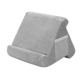 Darrahopens Electronics > Computer Accessories > Laptop Stands Grey Soft Multi-Angle Tablet Pillow Stand - Comfy Reading & Viewing Holder for iPads, Books, eReaders