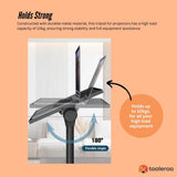 Darrahopens Electronics > Computer Accessories > Laptop Stands Laptop Stand Tripod - Adjustable Height Projector Holder With Phone Mount