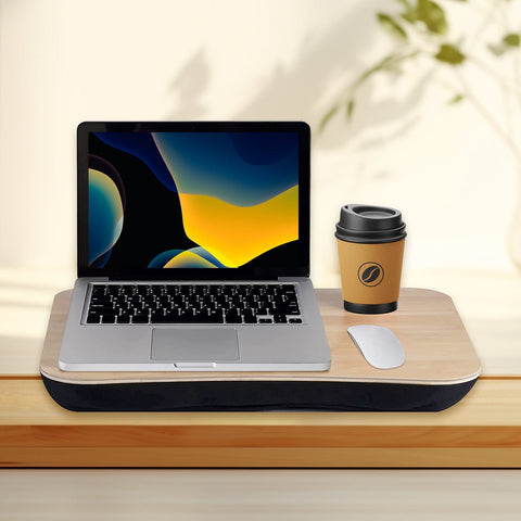 Darrahopens Electronics > Computer Accessories > Laptop Stands Portable Bamboo Laptop PC Table Lap Tray Workstation