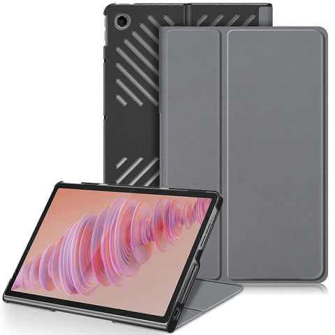 Darrahopens Electronics > Computer Accessories > Laptop Stands Protective Stand for Lenovo Tab Plus 11.5 inch TB351FU with Heat Dissipation in Leather Grey Grey