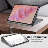 Darrahopens Electronics > Computer Accessories > Laptop Stands Protective Stand for Lenovo Tab Plus 11.5 inch TB351FU with Heat Dissipation in Leather Grey Grey