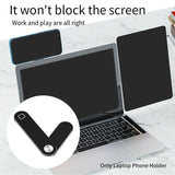 Darrahopens Electronics > Computer Accessories > Laptop Stands Side Mount Clip Phone Holder for Laptop Adjustable Portable Screen Bracket - Pink