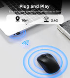 Darrahopens Electronics > Computer Accessories > Mouse & Accessories Choetech KB-002-BK 3-Level Adjustable 1600 DPI Wireless Mouse (Black)