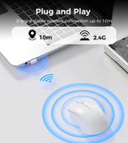 Darrahopens Electronics > Computer Accessories > Mouse & Accessories Choetech KB-002-WH single-mode 2.4G wireless mouse, white