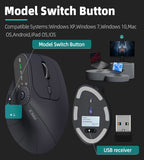 Darrahopens Electronics > Computer Accessories > Mouse & Accessories Ergonomic Vertical Mouse - 2.4G/Bluetooth Multi-Mode, LED Display, 57-Degree Angle, & 400mAh Battery(Beige)