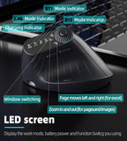 Darrahopens Electronics > Computer Accessories > Mouse & Accessories Ergonomic Vertical Mouse - 2.4G/Bluetooth Multi-Mode, LED Display, 57-Degree Angle, & 400mAh Battery(Beige)