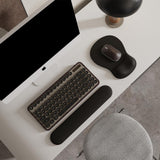 Darrahopens Electronics > Computer Accessories > Mouse & Accessories Gel Wrist Rest Mouse Pad - Ergonomic Office Mouse Pad with Wrist Support - Non-Slip, Design Desktop Accessory Pad for Home & Game Decoration (01 Black)