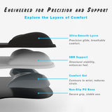 Darrahopens Electronics > Computer Accessories > Mouse & Accessories Gel Wrist Rest Mouse Pad - Ergonomic Office Mouse Pad with Wrist Support - Non-Slip, Design Desktop Accessory Pad for Home & Game Decoration (01 Black)
