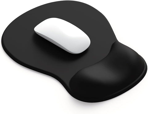 Darrahopens Electronics > Computer Accessories > Mouse & Accessories Gel Wrist Rest Mouse Pad - Ergonomic Office Mouse Pad with Wrist Support - Non-Slip, Design Desktop Accessory Pad for Home & Game Decoration (01 Black)
