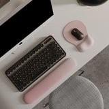 Darrahopens Electronics > Computer Accessories > Mouse & Accessories Gel Wrist Rest Mouse Pad - Ergonomic Office Mouse Pad with Wrist Support - Non-Slip, Design Desktop Accessory Pad for Home & Game Decoration (02Pink Serenity)