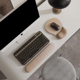 Darrahopens Electronics > Computer Accessories > Mouse & Accessories Gel Wrist Rest Mouse Pad - Ergonomic Office Mouse Pad with Wrist Support - Non-Slip Design Desktop Accessory Pad for Home & Game Decoration (06 Mocha Sha)