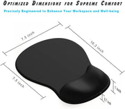 Darrahopens Electronics > Computer Accessories > Mouse & Accessories Gel Wrist Rest Mouse Pad - Ergonomic Office Mouse Pad with Wrist Support - Non-Slip Design Desktop Accessory Pad for Home & Game Decoration (06 Purple Gradient)