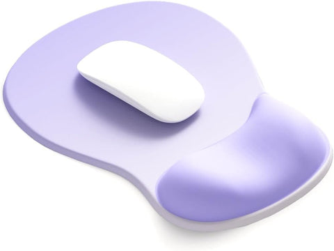 Darrahopens Electronics > Computer Accessories > Mouse & Accessories Gel Wrist Rest Mouse Pad - Ergonomic Office Mouse Pad with Wrist Support - Non-Slip Design Desktop Accessory Pad for Home & Game Decoration (06 Purple Gradient)
