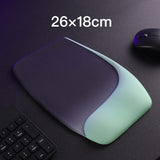 Darrahopens Electronics > Computer Accessories > Mouse & Accessories Purple and Green Comfortable Memory Foam Wrist Rest Set – Ergonomic Mouse Pad & Keyboard Hand Support for Office and Home Use