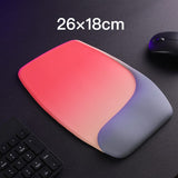 Darrahopens Electronics > Computer Accessories > Mouse & Accessories Red and Grey Comfortable Memory Foam Wrist Rest Set – Ergonomic Mouse Pad & Keyboard Hand Support for Office and Home Use