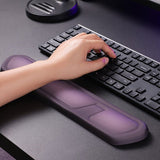 Darrahopens Electronics > Computer Accessories > Mouse & Accessories Red and Grey Comfortable Memory Foam Wrist Rest Set – Ergonomic Mouse Pad & Keyboard Hand Support for Office and Home Use