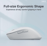 Darrahopens Electronics > Computer Accessories > Mouse & Accessories SM66 Dual Mode Wireless Gaming Mouse, Rechargeable RGB Ergonomic Mice with Adjustable DPI ,white