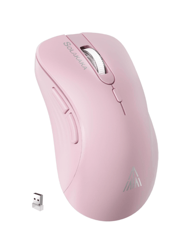 Darrahopens Electronics > Computer Accessories > Mouse & Accessories SM67 Dual Mode Wireless Gaming Mouse, Rechargeable RGB Ergonomic Mice with Adjustable DPI ,pink