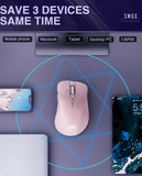 Darrahopens Electronics > Computer Accessories > Mouse & Accessories SM67 Dual Mode Wireless Gaming Mouse, Rechargeable RGB Ergonomic Mice with Adjustable DPI ,pink