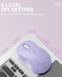 Darrahopens Electronics > Computer Accessories > Mouse & Accessories SM68 Dual Mode Wireless Gaming Mouse, Rechargeable RGB Ergonomic Mice with Adjustable DPI ,purple