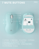 Darrahopens Electronics > Computer Accessories > Mouse & Accessories SM69 Dual Mode Wireless Gaming Mouse, Rechargeable RGB Ergonomic Mice with Adjustable DPI ,green
